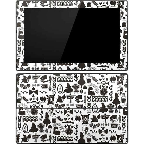 Disney Alice in Wonderland (animated) Silhouette Pattern Surface Pro Tablet Skin